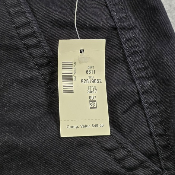 Aeropostale Shorts Mens 38 Black Cargo Stretch Cotton Casual Utility Pockets - Picture 5 of 16